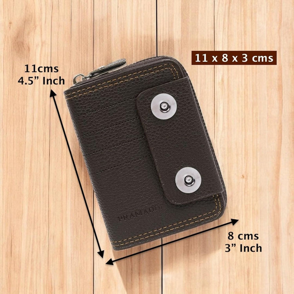 Stylish Unisex Wallet - Zipper Closure