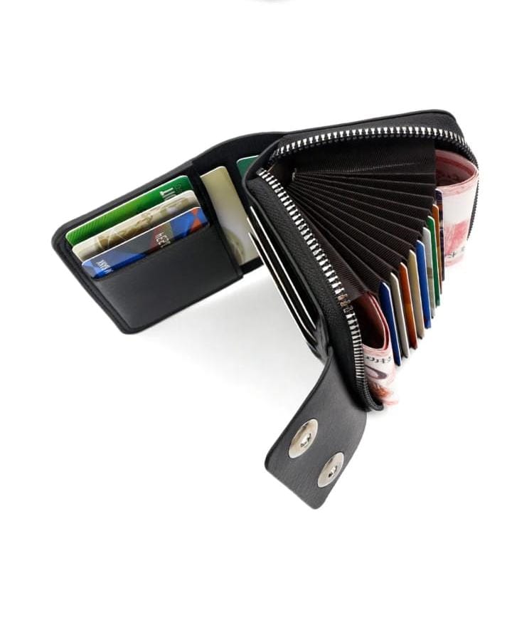 Stylish Unisex Wallet - Zipper Closure